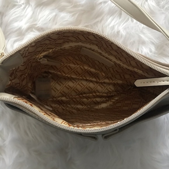 Tignanello Ivory Tassel Genuine Leather Crossbody - Picture 7 of 10